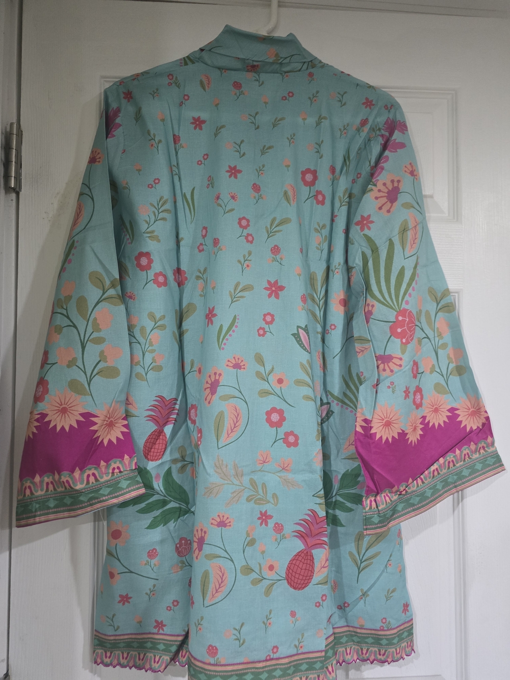 Floral Print Pakistani/indian Ready To Wear  Shirt With Pants.